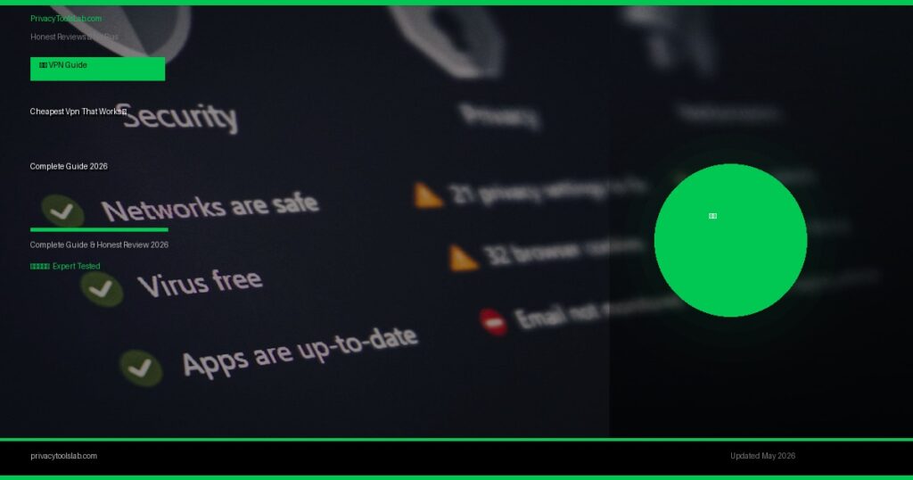 Cheapest Vpn That Works — Complete Guide 2026